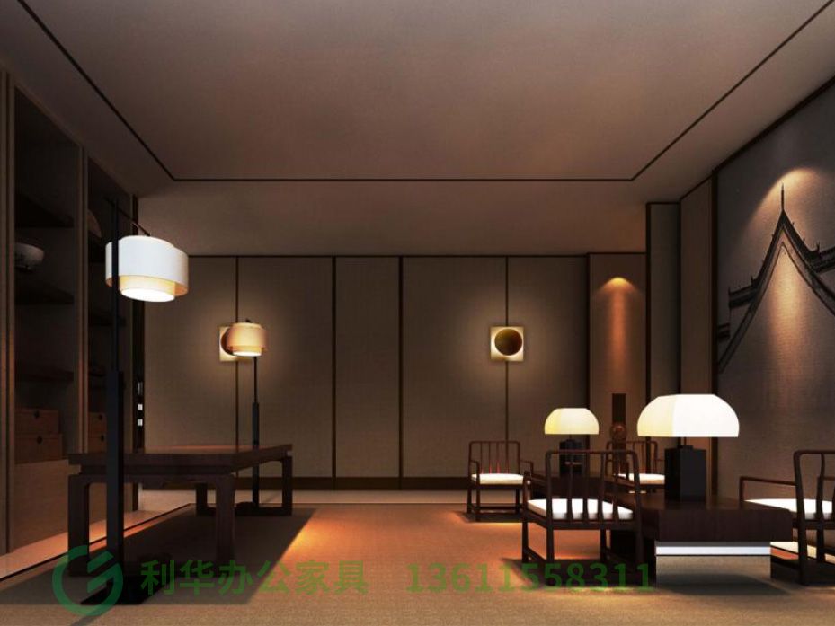 lyg02-等候区（中式风格样板间）