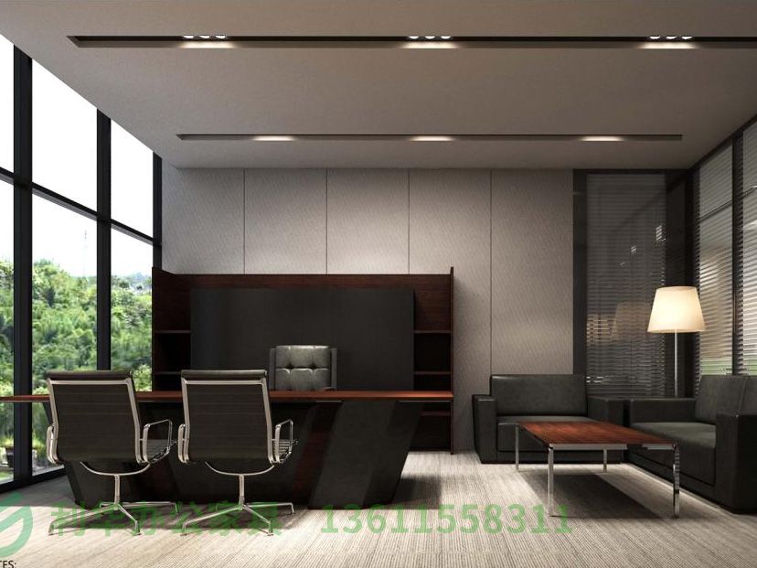 lyg06-经理室(平港式风格样板间)