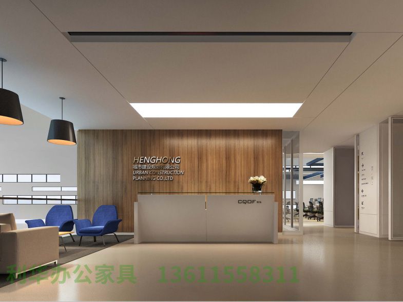 lyg01-前台接待区(现代风格样板间)