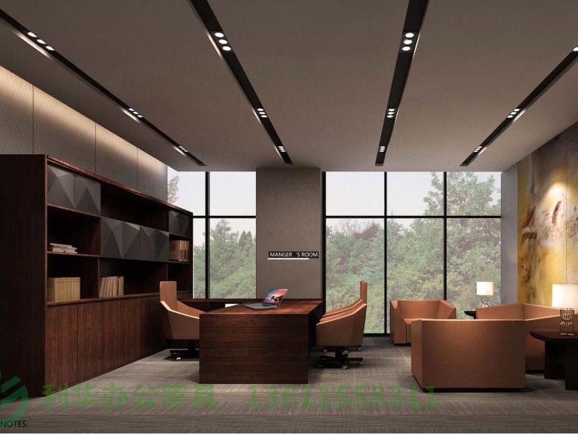 lyg07-总经理室(平港式风格样板间)