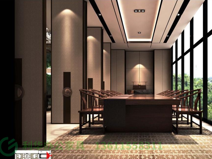 lyg05-会议室（中式风格样板间）